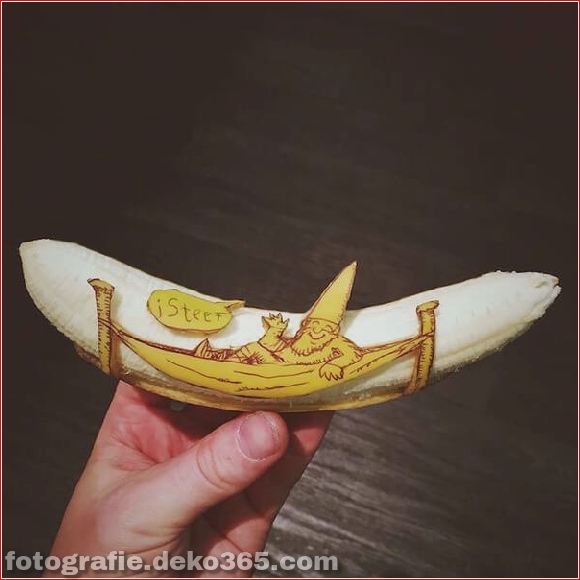 Wunderschöne Bananenschnitzkunst (4)