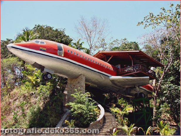 Boeing 727 Flugzeug umgewandelt in Hotel - Costa Rica