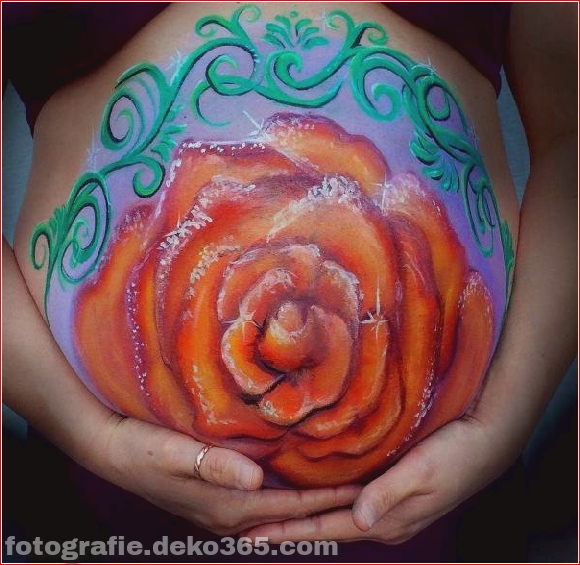 Fantastische Körperbilder auf schwangeren Bäuchen (2)