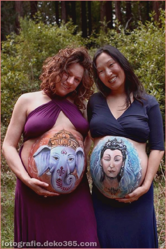 Fantastische Körperbilder auf schwangeren Bäuchen (4)
